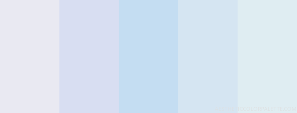 Pastel and blue hex swatches