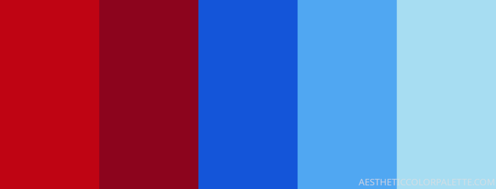 Red and blue color combinations