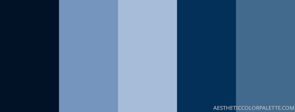 Retro blue color tones