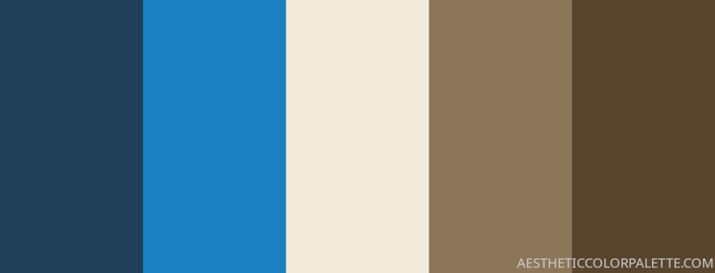 Sapphire blue and brown color code