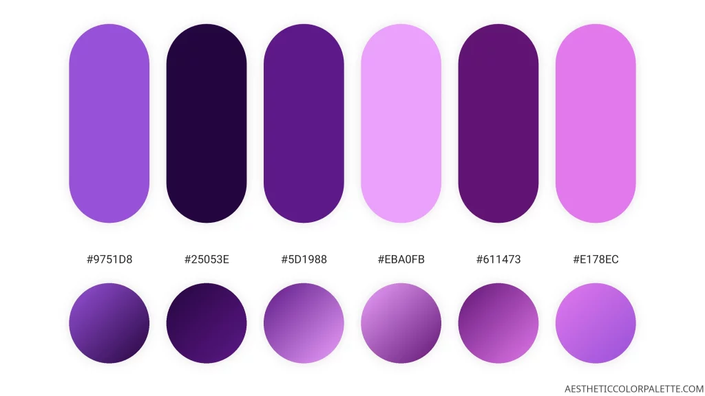Aesthetic purple color palette code 1 1