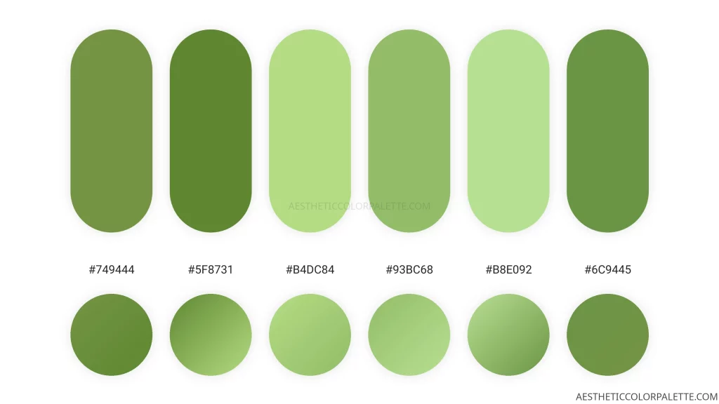 Apple green color palette code