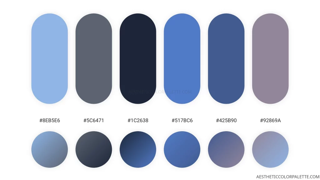 Blueberry color scheme ideas