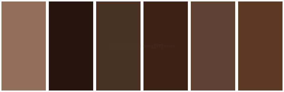 Brown aesthetic color palette code