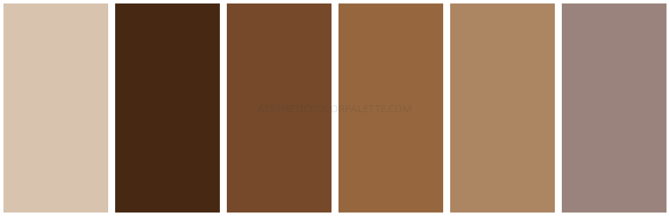 Brown aesthetic color scheme ideas