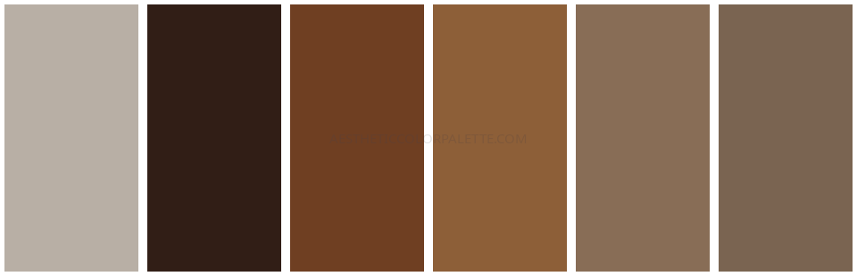 Brown aesthetic color shades