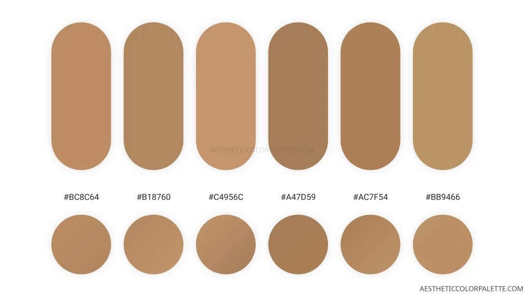 Camel skin HTML color values