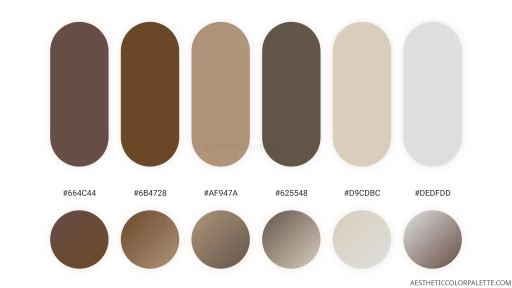 Camel skin color shade swatches