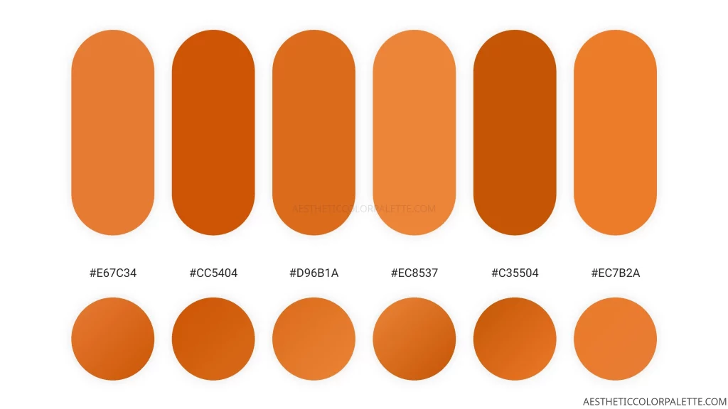 Dirty orange color code numbers