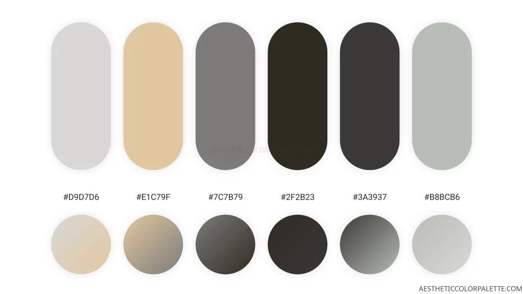 Graphite grey HTML color values