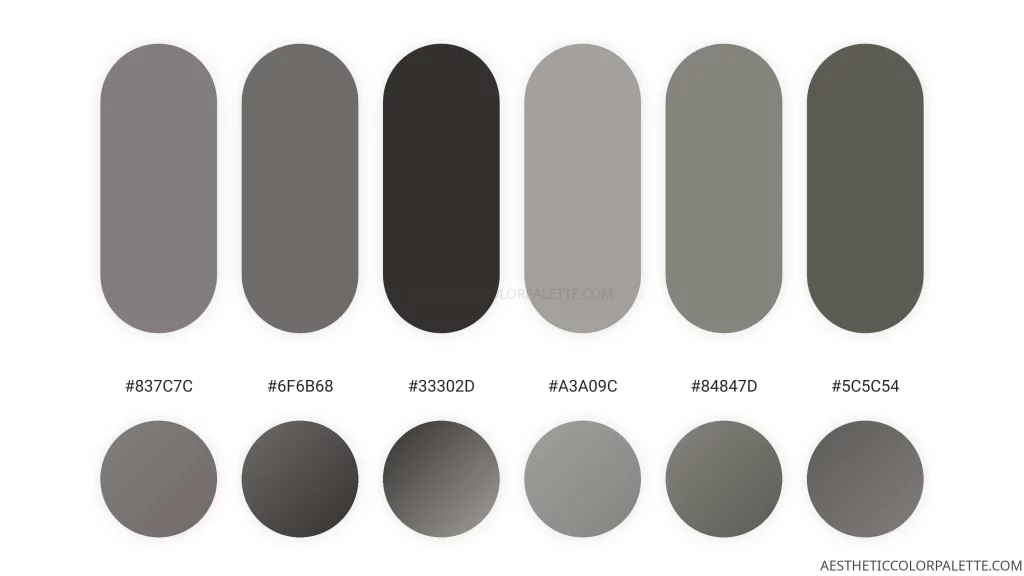 Graphite grey color scheme ideas