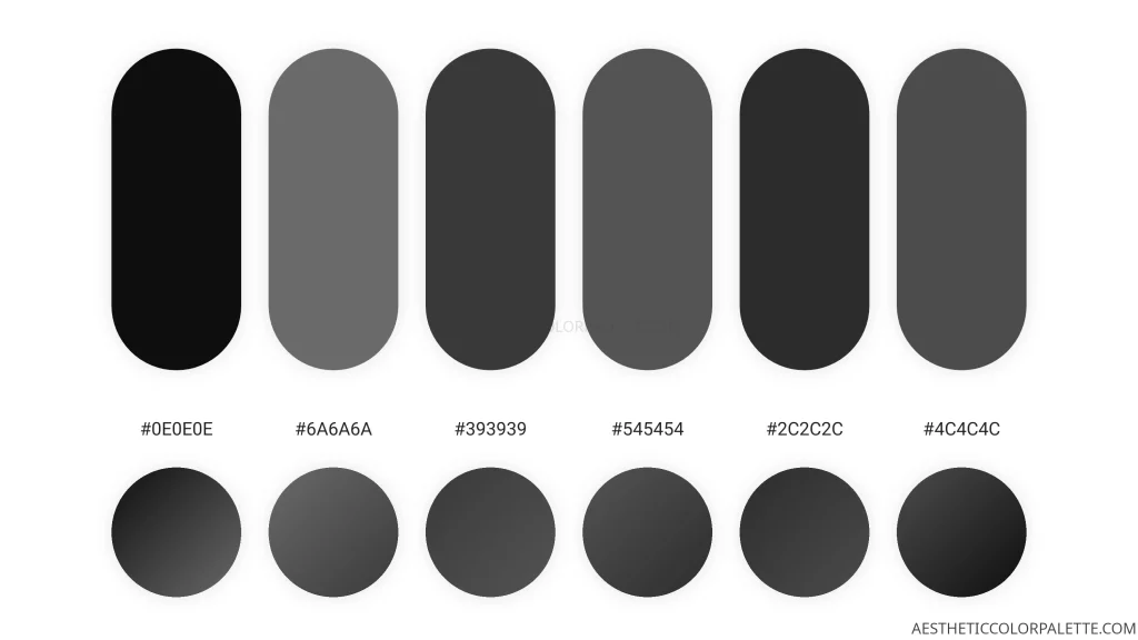 Graphite grey hex color codes