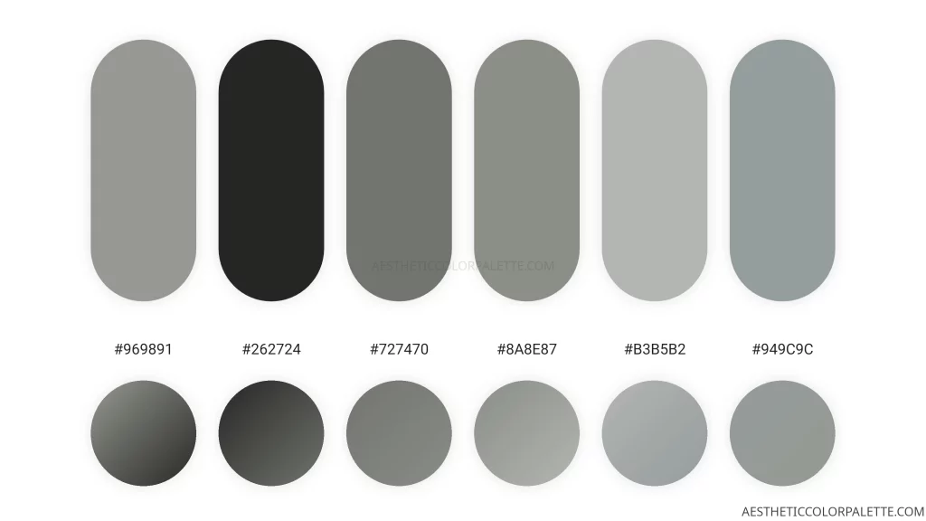 Graphite grey hex color values