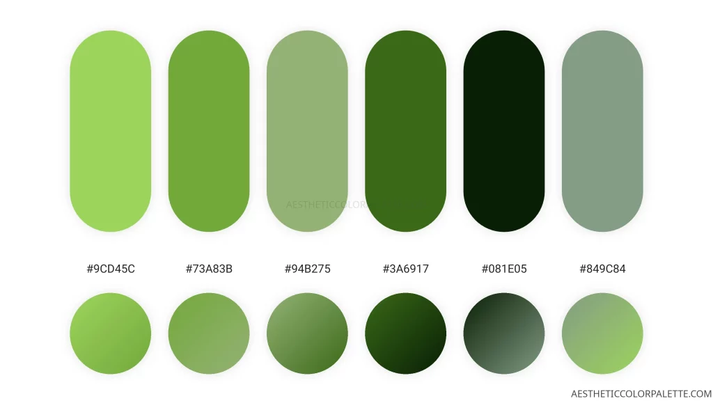 Grass HTML color combinations