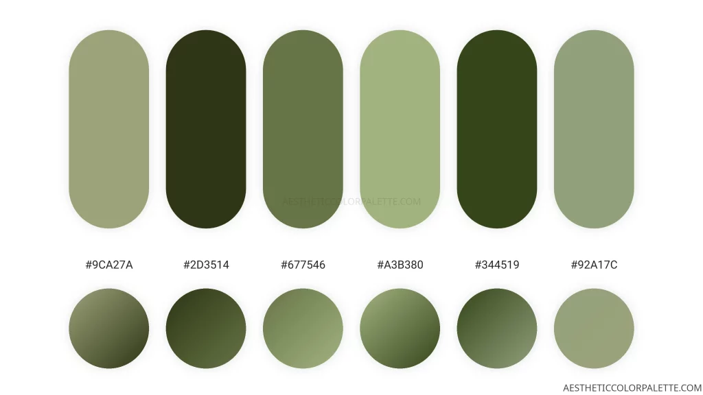 Grass HTML color shades