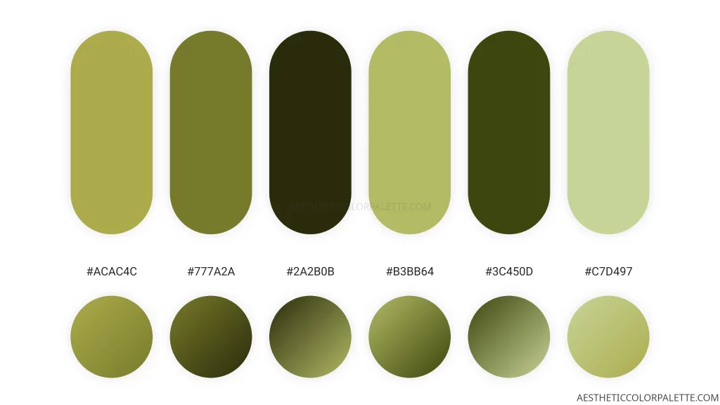 Green tea palette codes inspiration