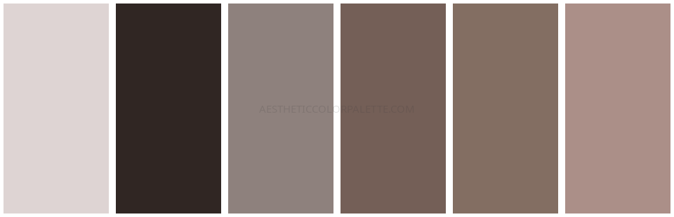 Pastel aesthetic color shade swatches