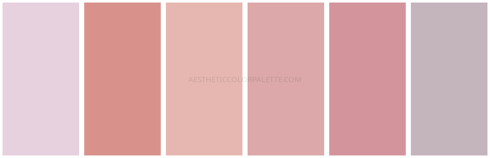 Aesthetic Pink Color Palette
