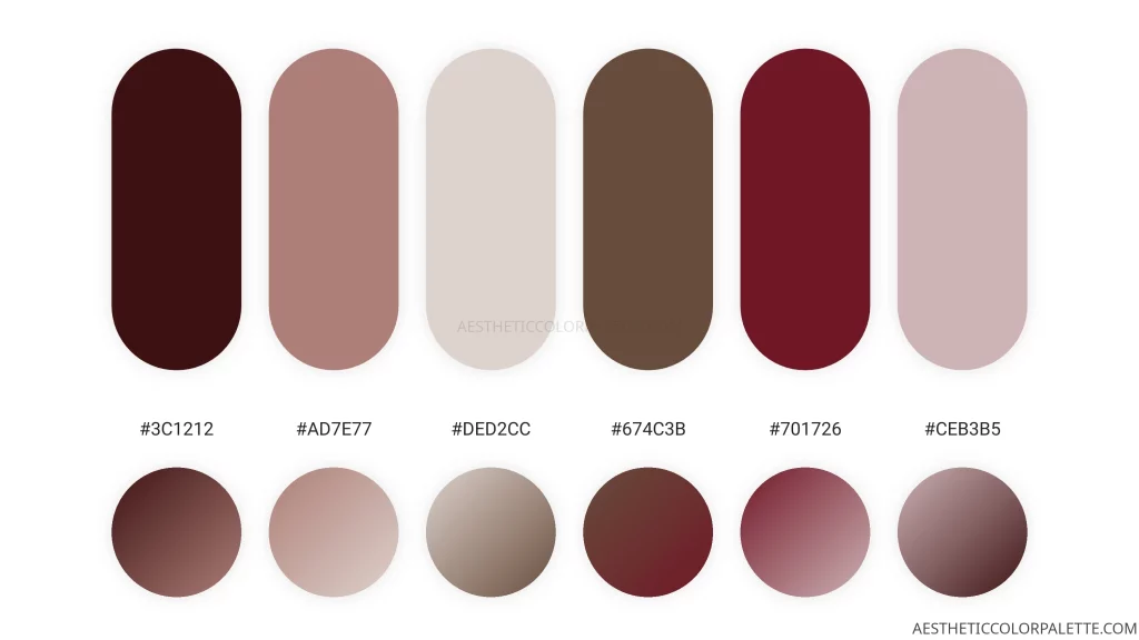 Red purple color palette ideas