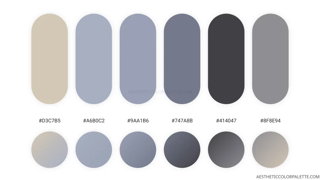 Silvery blue HTML color codes