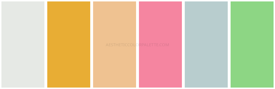 Soft aesthetic HTML color combinations