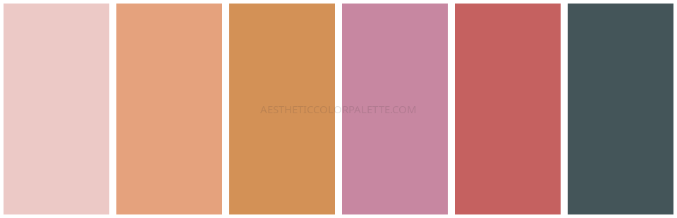 Soft aesthetic HTML color palette