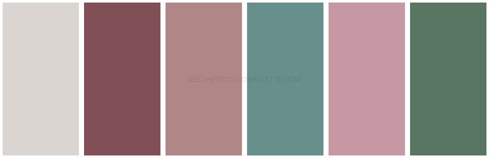 Soft aesthetic color numbers scheme