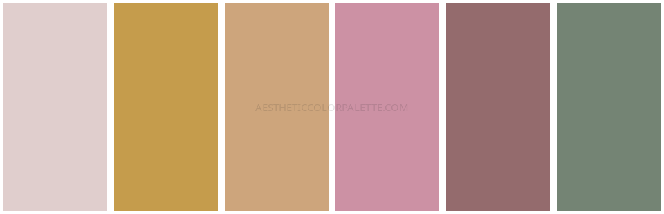 Soft aesthetic hex color shades