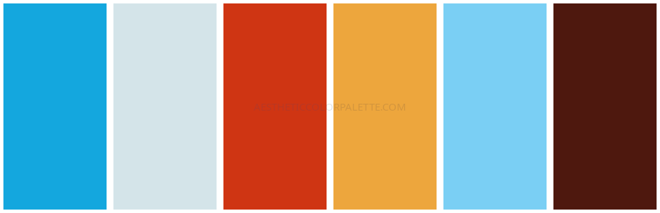 Summer aesthetic HTML color combinations