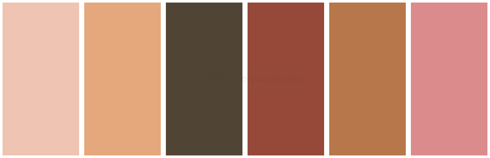 Summer aesthetic HTML color tones