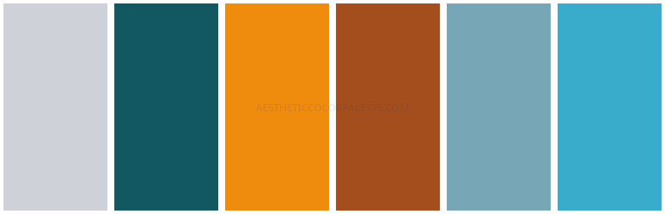 Summer aesthetic color scheme swatches