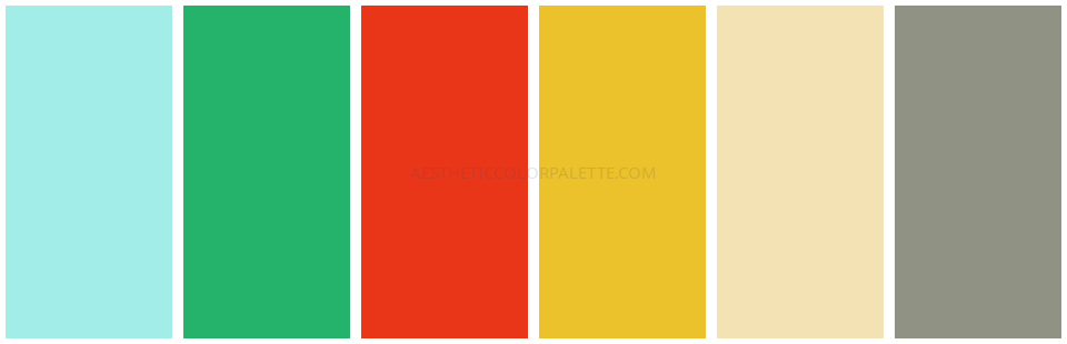 Summer aesthetic palette codes inspiration