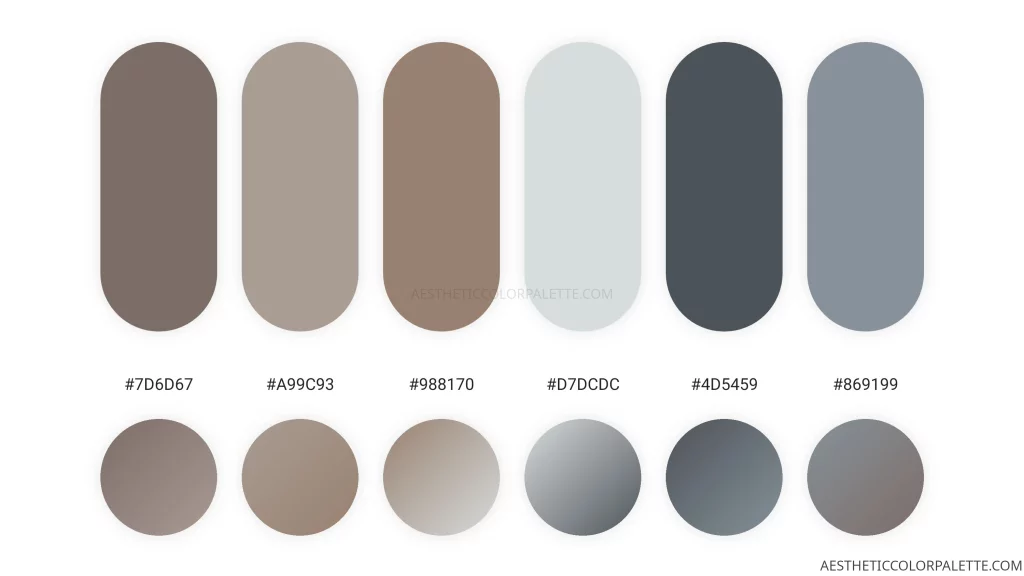 Winter HTML color tones