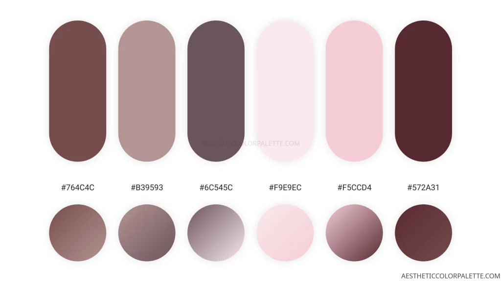 Winter color values swatches