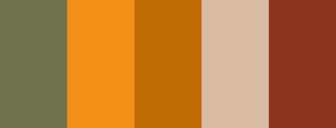 70s color palette - Aesthetic Color Palette