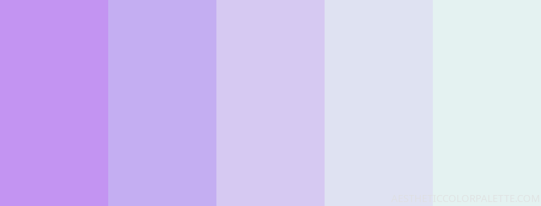 light purple color palette - Aesthetic Color Palette
