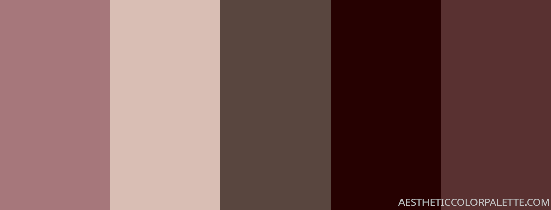 mauve color palette - Aesthetic Color Palette