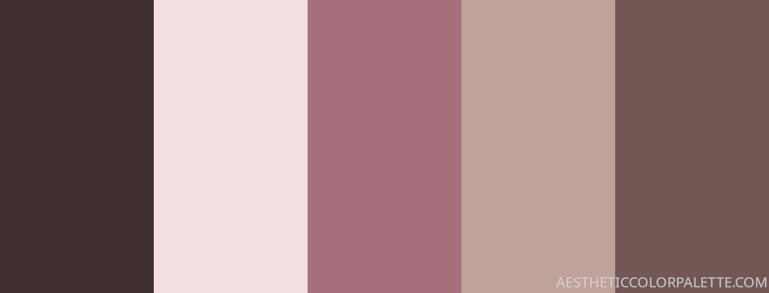 mauve color palette - Aesthetic Color Palette