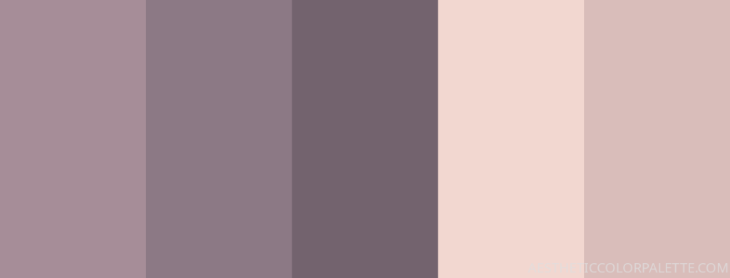 mauve color palette - Aesthetic Color Palette