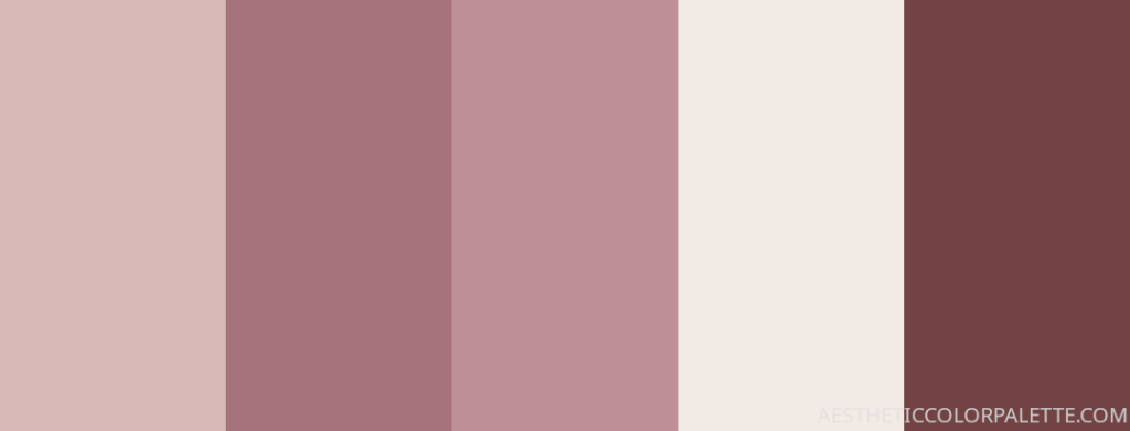 mauve color palette - Aesthetic Color Palette