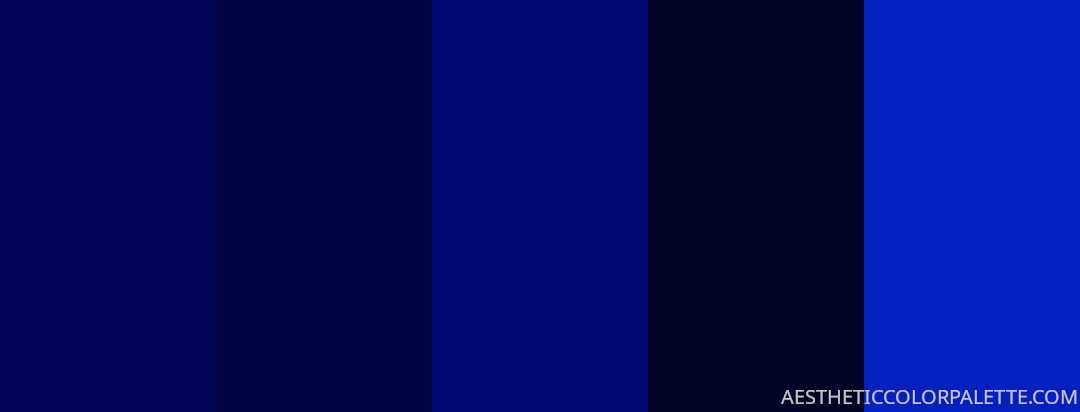 15 Blue Black Color Palettes - Aesthetic Color Palette