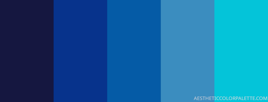 Ink Blue Color Palettes: 21 Must-See Ideas - Aesthetic Color Palette