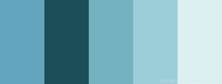 21 Light Blue Color Palettes to Explore - Aesthetic Color Palette