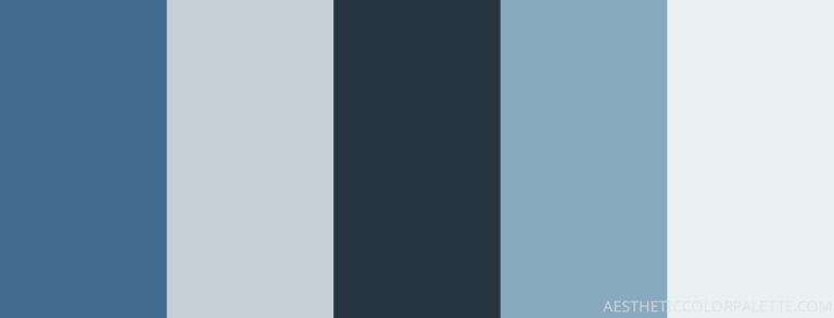 21 Light Blue Color Palettes to Explore - Aesthetic Color Palette