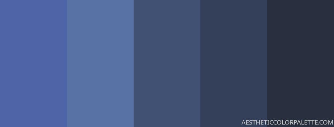 17 Minimal Blue Color Palettes to Explore - Aesthetic Color Palette