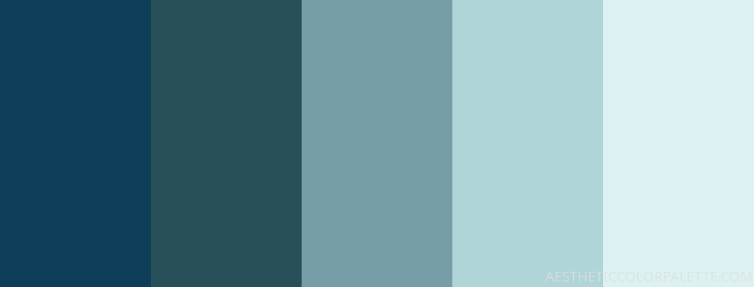 17 Minimal Blue Color Palettes to Explore - Aesthetic Color Palette