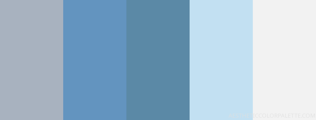 17 Minimal Blue Color Palettes to Explore - Aesthetic Color Palette