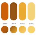 Yellow color palettes