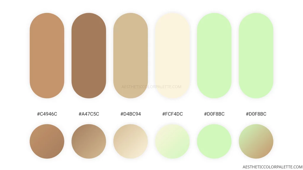 Camel Colors Aesthetic Color Palette