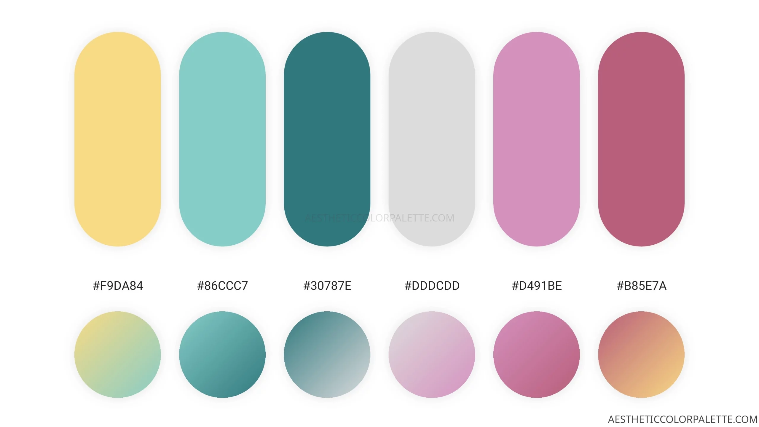 Light Summer Colors - Aesthetic Color Palette